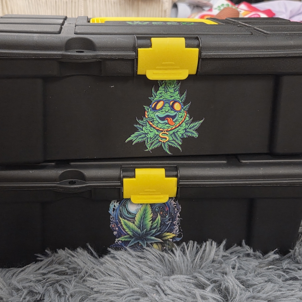 Stash Tackle 420 Storage Boxes in Black and Yellow - Lightweight Organizers